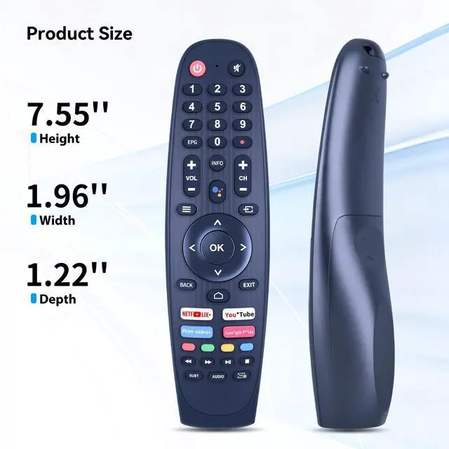 Alt view image 7 of 7 - EC32V2HA EC40V2FA Remote for Caixun Android TV, for SANSUI/BLAUPUNKT/ARRQW | No Setup Required