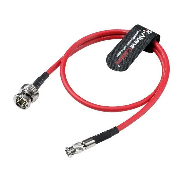 Alt view image 4 of 5 - Micro BNC to BNC Cable 12G-SDI High Speed 4K UHD Video Coaxial Cable, 75 Ohm Ultra-Soft for Blackmagic Video Assist 5" Monitor, Red 50CM|19.7inches