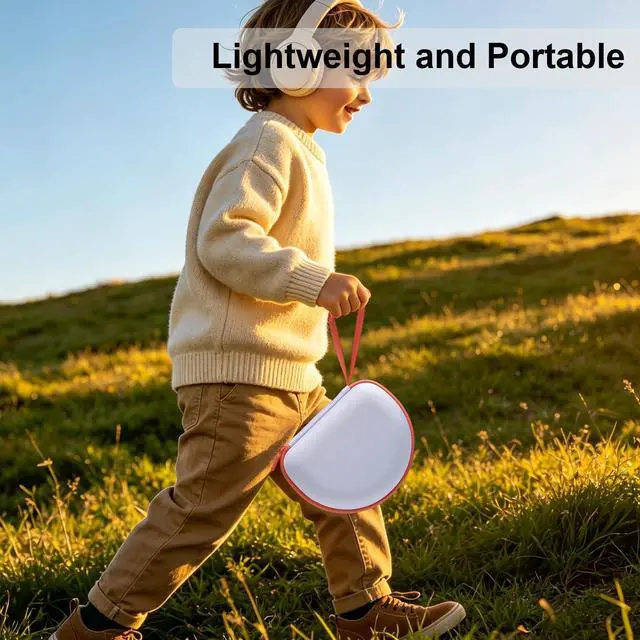 Alt view image 5 of 7 - Hard Case for JBL Junior 470NC/320/JR 460NC Kids Headphone, White | for iClever BTH12 HS19 BTH20 BTH22 BTH26/Candy Bila/Acer/JBL/MIDOLA/JoySpark/JLab/ADOOPE/eKids/EarFun Headphone (Case Only)