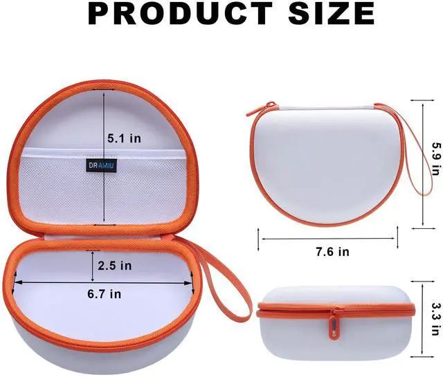Alt view image 7 of 7 - Hard Case for JBL Junior 470NC/320/JR 460NC Kids Headphone, White | for iClever BTH12 HS19 BTH20 BTH22 BTH26/Candy Bila/Acer/JBL/MIDOLA/JoySpark/JLab/ADOOPE/eKids/EarFun Headphone (Case Only)
