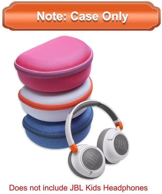 Alt view image 6 of 7 - Hard Case for JBL Junior 470NC/320/JR 460NC Kids Headphone, White | for iClever BTH12 HS19 BTH20 BTH22 BTH26/Candy Bila/Acer/JBL/MIDOLA/JoySpark/JLab/ADOOPE/eKids/EarFun Headphone (Case Only)