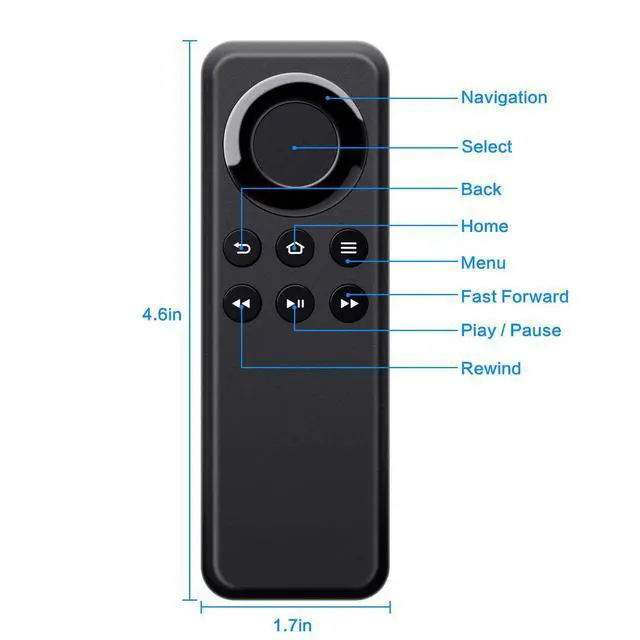 Alt view image 2 of 4 - New Replacement Remote Control CV98LM fit for Amazon TV Stick | and fit for Amazon TV Box W87CUN CL1130 LY73PR DV83YW PE59CV (Without Voice Function)
