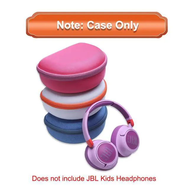 Alt view image 6 of 7 - Hard Case for JBL Junior 470NC/320/320BTJR 460NC Kids Headphone Rose Pink | for iClever BTH12 HS19 BTH20 BTH22 BTH26/Candy Bila/Acer/JBL/MIDOLA/JoySpark/JLab/ADOOPE/eKids/EarFun Headphone (Case Only)