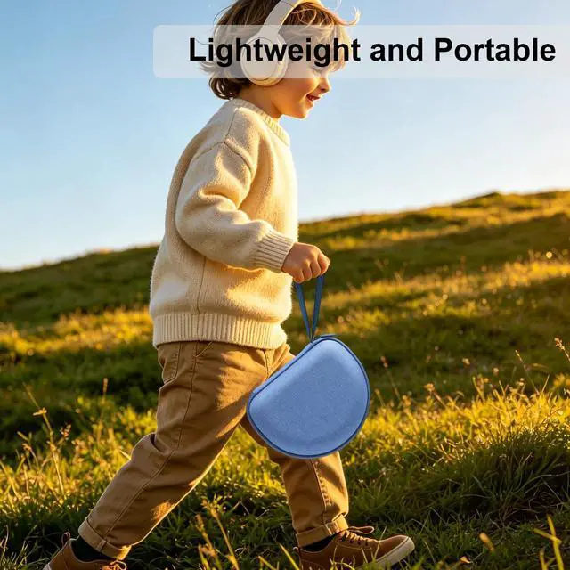 Alt view image 4 of 7 - Hard Case for JBL Junior 470NC/320/JR 460NC Kids Headphone, Blue | for iClever BTH12 HS19 BTH20 BTH22 BTH26/Candy Bila/Acer/JBL/MIDOLA/JoySpark/JLab/ADOOPE/eKids/EarFun Headphone (Case Only)
