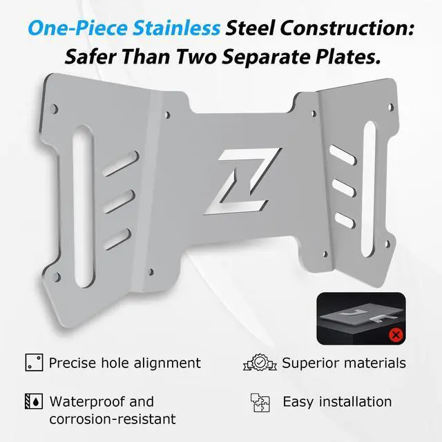 Alt view image 3 of 5 - Starlink Performance Gen 3 Roof Mount, Starlink Performance Flat Mount Kit with Stainless Steel Adapter, Fits RV, Boat, Metal or Roof Rails for Extreme Climates