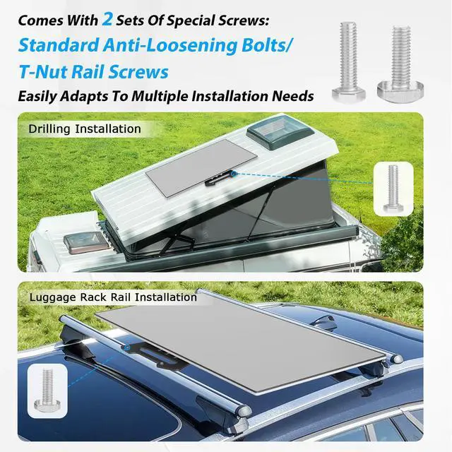 Alt view image 3 of 6 - Starlink Performance Gen 3 Mount, Starlink Performance Flat Mount Kit with Stainless Steel Adapter, Fits RV, Boat, Metal or Roof Rails for Extreme Climates