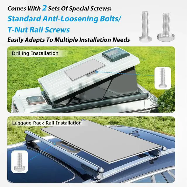 Alt view image 2 of 5 - Starlink Performance Gen 3 Roof Mount, Starlink Performance Flat Mount Kit with Stainless Steel Adapter, Fits RV, Boat, Metal or Roof Rails for Extreme Climates