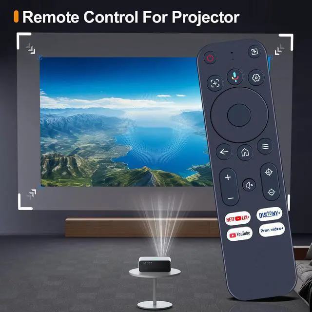 Alt view image 2 of 7 - Remote Control for Yaber K3 /K3 pro/ K2s /T2 /T2 Plus, TOPTRO TP3 Projector | No pairing required; easy to use