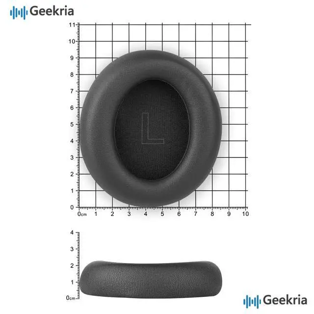 Alt view image 6 of 6 - Replacement Ear Pads Compatible with Anker Soundcore Life Q30, Life Q35 Headphones, Ear Cushions (Black)