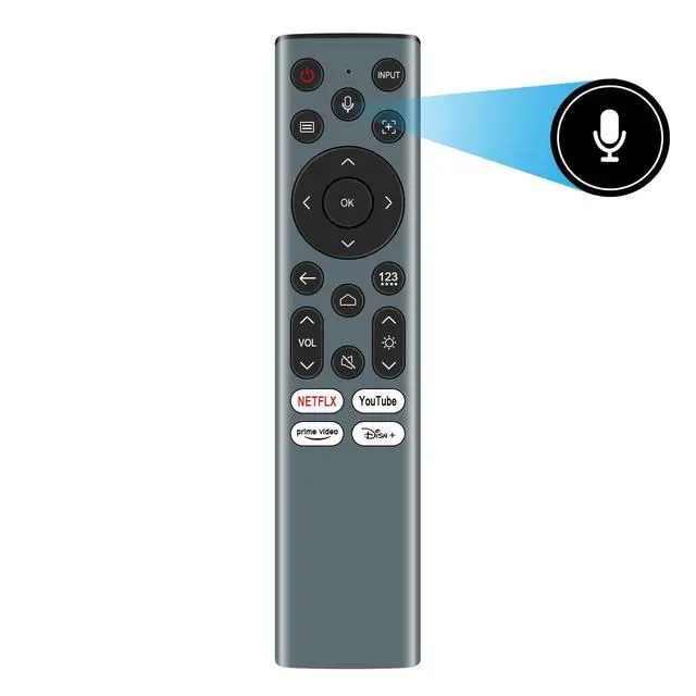 Alt view image 2 of 7 - ERF6A82 Voice Backlight Remote Control Replacement Compatible with Hisense | C2, C2 Ultra, M2 Pro Projector