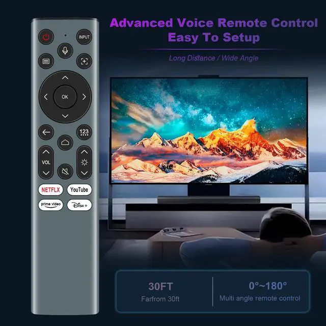 Alt view image 4 of 7 - ERF6A82 Voice Backlight Remote Control Replacement Compatible with Hisense | C2, C2 Ultra, M2 Pro Projector