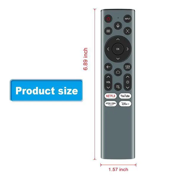 Alt view image 6 of 7 - ERF6A82 Voice Backlight Remote Control Replacement Compatible with Hisense | C2, C2 Ultra, M2 Pro Projector