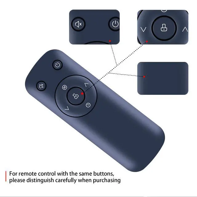 Alt view image 6 of 7 - Replacement Remote Control fit for PELONIS Oil Filled Radiato, Electric Space Heater for Indoor Use PSHO07JR4AGB