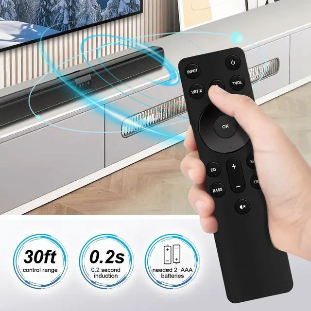 Alt view image 4 of 7 - Replace Soundbar Remote Control Suits for VIZIO Home Theater Sound Bar | SV200M-0808 SV210M-0808 SV210Y-0808 SV210D-0806 SV510M-0806 SV510X-0806 SL512X-0806 M512E-K6 M51a-H6 M51ax-J6 M512a-H6 ND213R