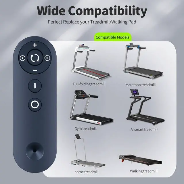 Alt view image 3 of 7 - Replacement Remote Control for CURSOR Fitness C40 C20 Walking Pad Treadmill - Easy to Pair
