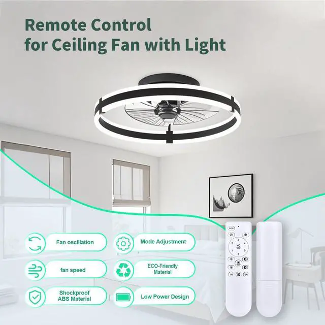 Alt view image 4 of 7 - New Replacement Remote Control fit for HUMHOLD HDFSD-B01-BK HDFSD-B01-WT HDFSD-B01-GD, KMALAM SOGOTING 24" Ceiling Fan