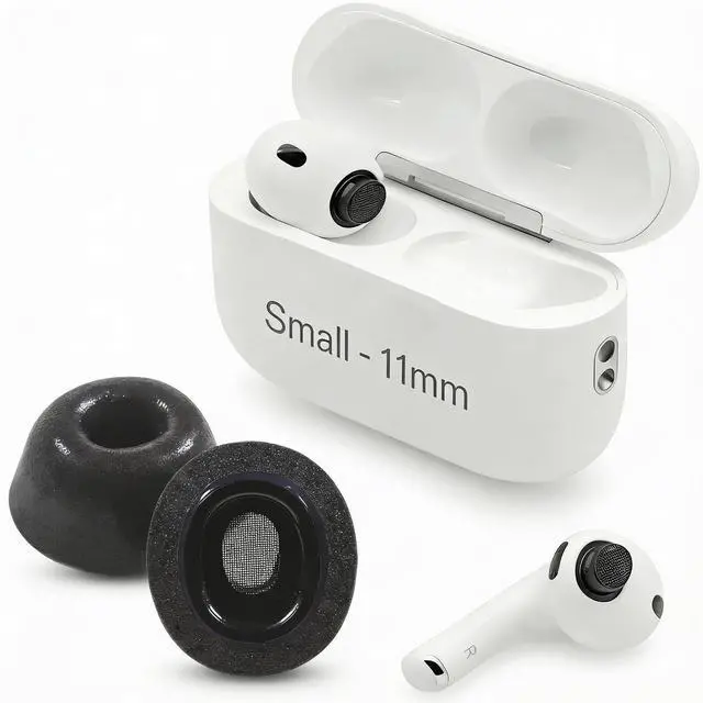 Main image of Memory Foam Ear Tips for Airpods Pro 3 | Ear Tip Replacement Complies with Apple Airpod Pro Gen 3 | Secure Fit, Enhanced Noise Isolation, All-Day Comfort (Small)