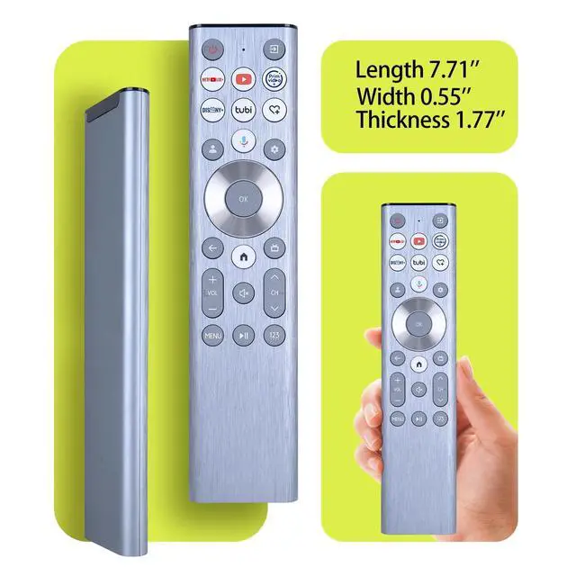 Alt view image 5 of 7 - ERF6A80 Replacement Voice Backlit TV Remote Control Intended for Hisense, for Hisense U6 U7 U8 A7 Series Mini-LED ULED 4K UHD Google Smart TV