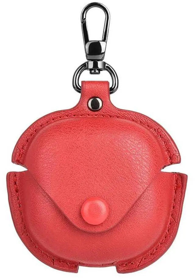 Main image of Leather Case Compatible for Samsung Galaxy Buds 2 Pro/Galaxy Buds 2/Galaxy Buds Pro/Galaxy Buds Live Protective Case with Keychain, Cute Cool Earphone Cover for Galaxy Earbuds Charging Case (Red)