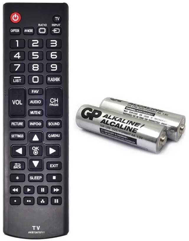Main image of AKB73975711 Replacement TV Remote for lg AKB74475433 AKB74475455 | (No Setup, Batteries Included) AKB73975722 55LF6000 42LF5600 AGF76631012 55LB5900 47LB5900 32LB5600 32LB560B 42LB5600-UZ