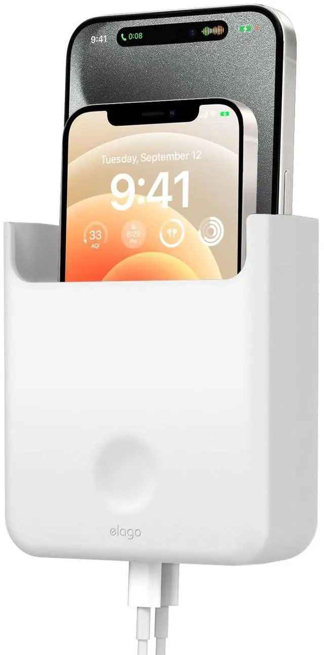 Main image of Phone Holder Mount, Compatible with All Smartphone Models, Adjustable, White | (White)