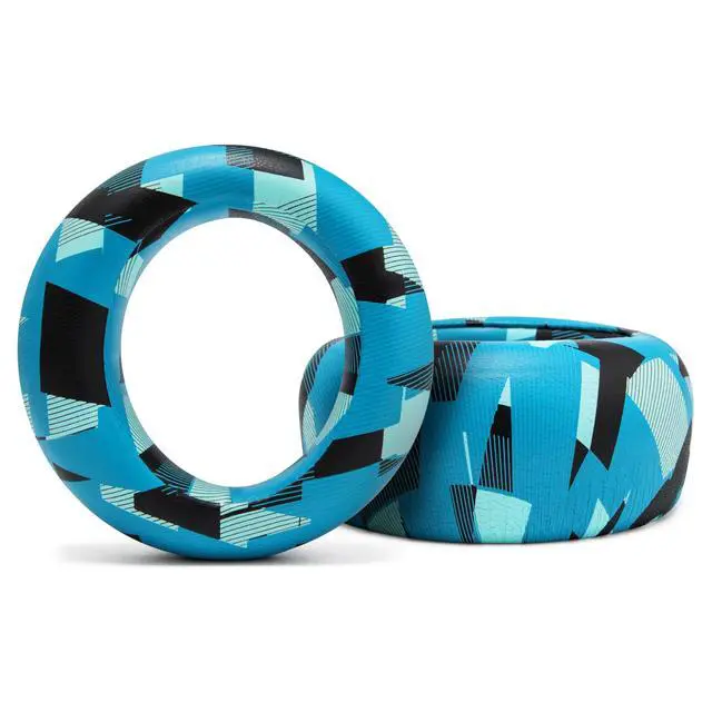 Alt view image 6 of 6 - PadZ Pulse Elite - PU Leather Earpads for PS5 Pulse Elite | Made by Wicked Cushions | Thicker Cushion & Wider Opening | Cyan Prism