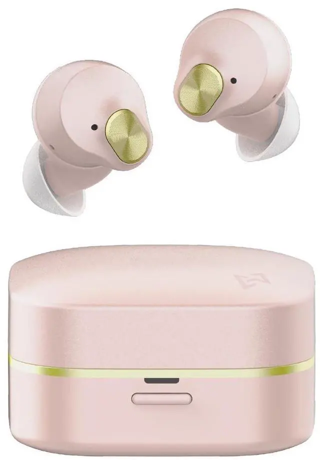 Main image of TE-Q3 Small Active Noise Cancelling Wireless Earbuds, Bluetooth 5.3, Multipoint Connection, Built-in Mic, Medical Grade Silicone, Up to 42 Hours Playtime, IPX4 Waterproof (Pink)