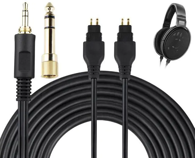 Main image of Replacement Cable for Sennheiser HD660S/HD650/HD600-2m/6.6ft | for HD660S/HD660S2/HD650/HD600/HD580/HD58X/HD565/HD545/HD535/HD525/HD265 Headphones, 6N OCC Copper