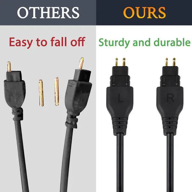 Alt view image 4 of 6 - Replacement Cable for Sennheiser HD660S/HD650/HD600-2m/6.6ft | for HD660S/HD660S2/HD650/HD600/HD580/HD58X/HD565/HD545/HD535/HD525/HD265 Headphones, 6N OCC Copper