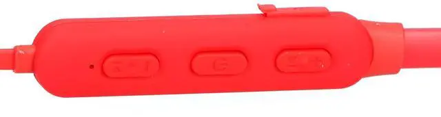 Alt view image 6 of 7 - Neckband 5. Headset with Noise Cancellation for Sport and Exercise, Battery Life, Earbuds in Red (Red)