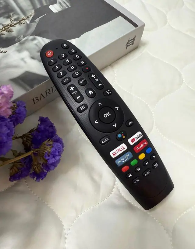 Alt view image 4 of 5 - EC32V2HA EC40V2FA Universal Replacement Remote Control for Caixun SANSUI BLAUPUNKT OLED Smart TV BA40F4382QEB for ARRQW TVs (No Voice)