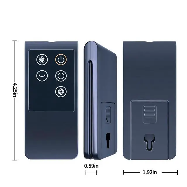 Alt view image 6 of 7 - New Replace Remote Control fit for PELONIS Oscillating Tower Fan FZ10-19JR PFT40A4AGB PFS45A5BBB, for Midea FZ1018TRB, ANSIO Tower Fan