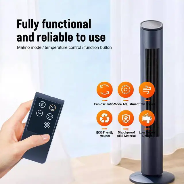 Alt view image 5 of 7 - New Replace Remote Control fit for PELONIS Oscillating Tower Fan FZ10-19JR PFT40A4AGB PFS45A5BBB, for Midea FZ1018TRB, ANSIO Tower Fan