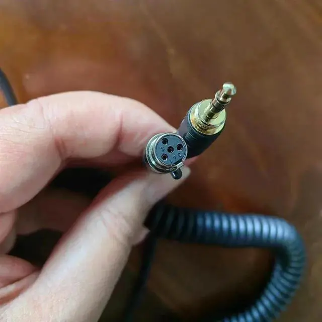 Alt view image 3 of 6 - HD 490 Pro Cable, Mini XLR 4 Pin Female 6.35mm Replacement Spring Cable Extension Cord for Sennheiser HD 490 480 Pro Plus, AKG K371BT, Pioneer HDJ-X10 DJ, Beyerdynamic DT177x GO Headphones