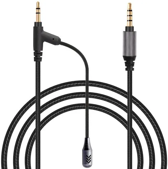 Main image of Boom Gaming Microphone Cable,Over-Ear Headphones Voice Call Recording Cable,Aluminum Alloy Mic,High Purity Oxygen Free Copper Earphone Cord Custom-Designed for Gaming Live Streaming Studio 3.5mm 6.5ft
