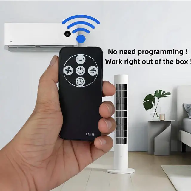Alt view image 2 of 7 - Replacement Remote Control for Cascade MK-TF0001 40" Tower Fan and Sunter 40" Tower Fan