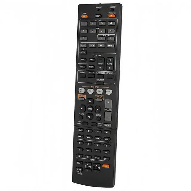 Main image of Replacement Remote Control RAV491 ZF30320 Fit for Yamaha YHT-399U HTR-5063 RX-V467 RX-V367 RX-V371 AV A/V Receiver