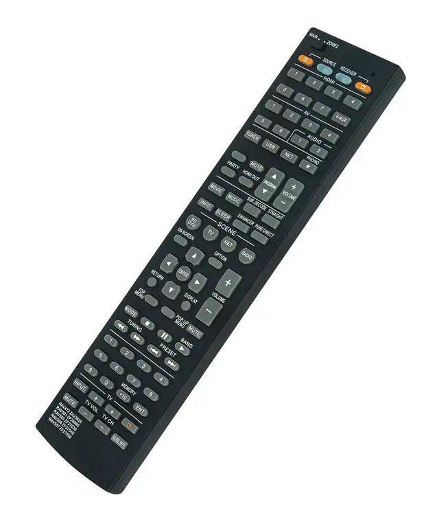 Alt view image 2 of 7 - RAV501 ZF26990 Replace Remote Control fit for Yamaha AV Receiver RX-A730 | RX-V675 TSR-6750 HTR-6066 RAV472 RAV505 RAV506 RAV507 ZA23820 ZF27030 ZF27040 ZF27050