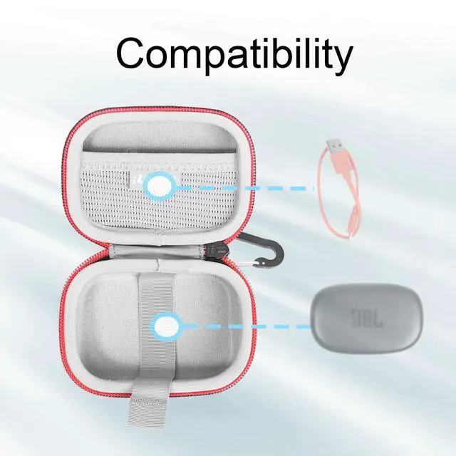 Alt view image 4 of 6 - Case for JBL Endurance Peak 3 Dust and Water Proof (IP68) True Wireless Active Earbuds (Case Only)