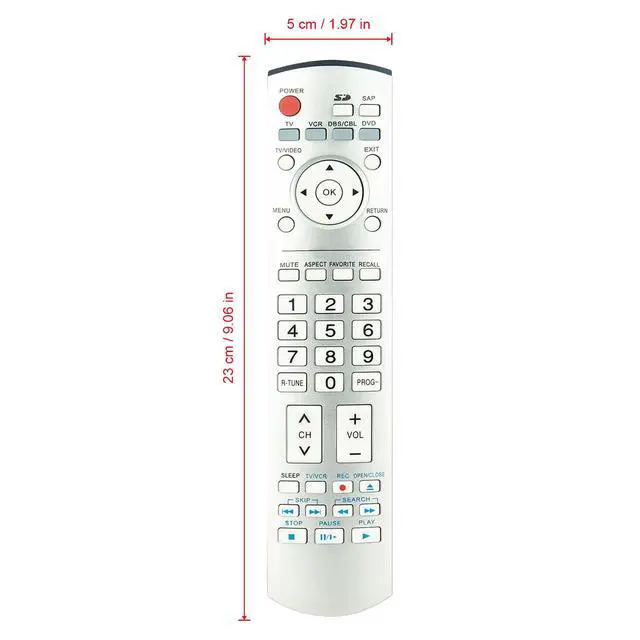 Alt view image 3 of 6 - EUR7737Z20 Replace Remote Control fit for Panasonic Plasma TV TH-37PX60U | TH-42PX60U TH-50PX60U PT-56DLX76 PT-61DLX76 PT-61DLX26 TH-50PX600U TH-42PX600U TH-58PX600U EUR7737Z10