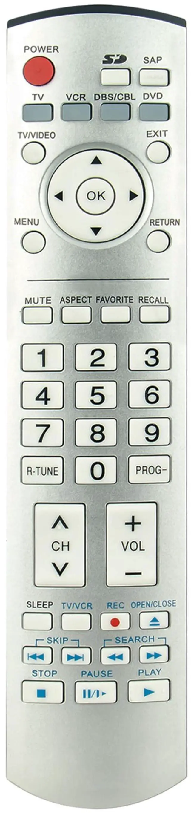 Main image of EUR7737Z20 Replace Remote Control fit for Panasonic Plasma TV TH-37PX60U | TH-42PX60U TH-50PX60U PT-56DLX76 PT-61DLX76 PT-61DLX26 TH-50PX600U TH-42PX600U TH-58PX600U EUR7737Z10