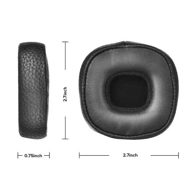 Alt view image 4 of 6 - Major III Earpads Replacement Ear Pads Cushions Muffs Repair Parts Compatible with Marshall Major III 3 Wired/Wireless Bluetooth On-Ear Headphone (Black)