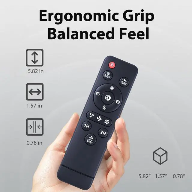 Alt view image 4 of 7 - Remote Control for PINFM 20In Bladeless Ceiling Fan Lights 1008355198 | for Mpayel Ceiling Fan Light B7865 B7870-RGB B7611-RGB