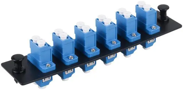 Main image of 1pc 12 Fibers Cores LC OS2/OS1 Compatible Fiber Patch Panel | with 6 Singlemode Duplex LC Adapters, Low Loss, Compatible for 1.25G/10GB OS1 OS2 Networks