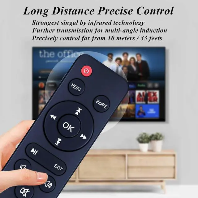Alt view image 3 of 7 - Replacement Remote Control for AuKing M8-F Mini Portable Movie Projectors | for TMY Projector V08 V28 V68 V78 V88 PT-06 for PANSEBA HI-04 for NISOO M10 DR.J Professional Mini AK-40 AK-30 AK-50 PJ0911