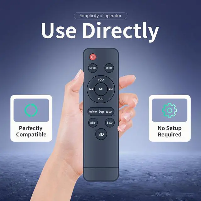 Alt view image 4 of 7 - New Replacement Remote Control for DR.J Soundbar BT-100 BT101 BT103 BT104B