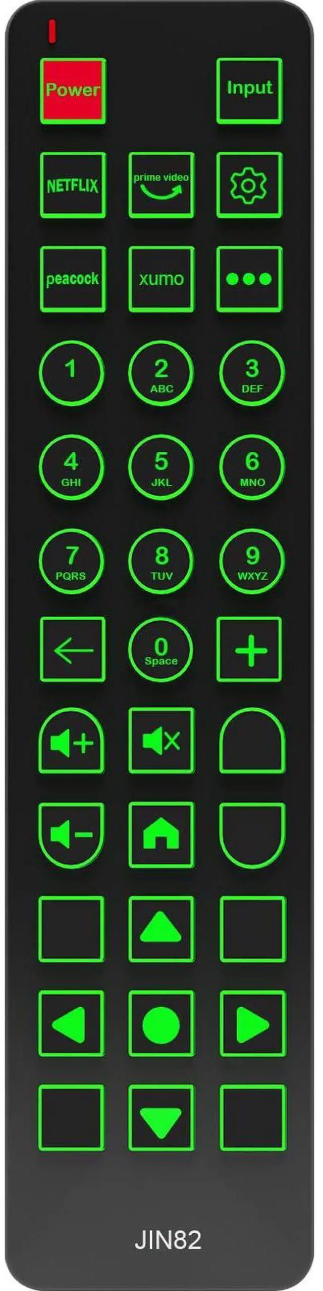 Alt view image 7 of 7 - Replacement Remote Control for Element Xumo Stream Box 43 50 55 65 70 75 86 98 4K UHD HDR Smart TV,No Voice Function,with Backlit,Oversized Buttons