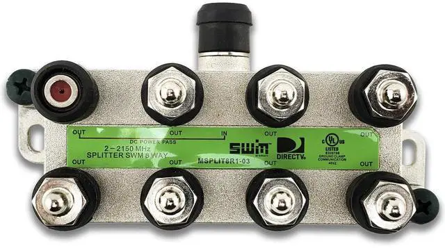 Main image of Directv 8-Way Wide Band Splitter for SWM LNB