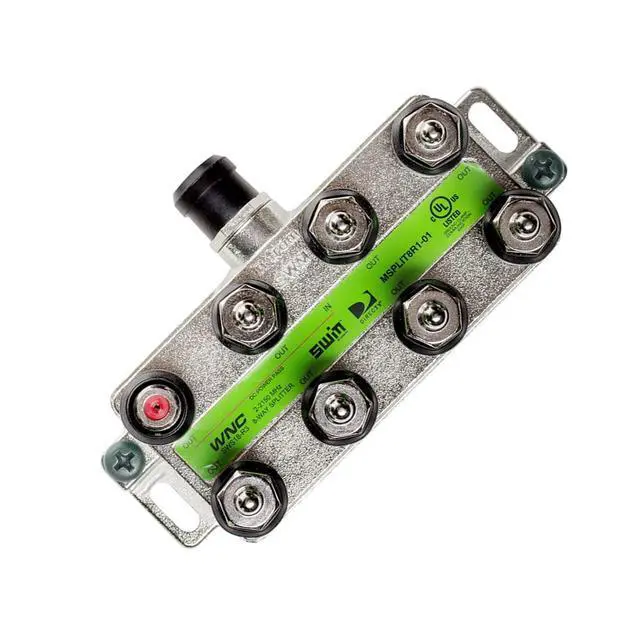 Alt view image 3 of 5 - Directv 8-Way Wide Band Splitter for SWM LNB