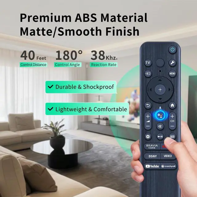 Alt view image 5 of 7 - RMF-TX810U Voice TV Remote Control for Sony 2023 4K Bravia Smart TV Series, Compatible with XR-83A80L XR-85X90L XR-85X93L XR-85X95L XR-98X90L XR55A80CL